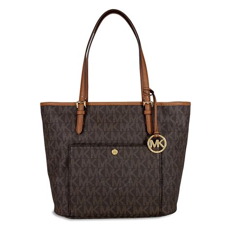 michael michael kors jet set signature large snap pocket tote|Michael Kors jet set saffiano.